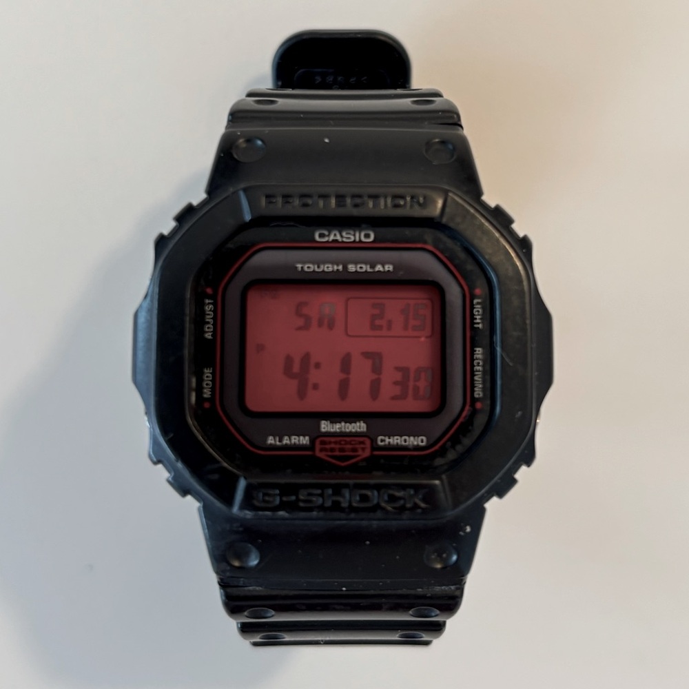 CASIO Digital 'Black Red' GW-B5600AR-1PR